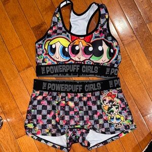 Powerpuff Girls Sports Bra and Shorts Set